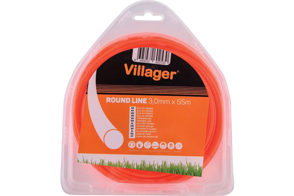 Trimmerlijn 2,7 mm x 68 m – Nylondraad – Rond – Oranje