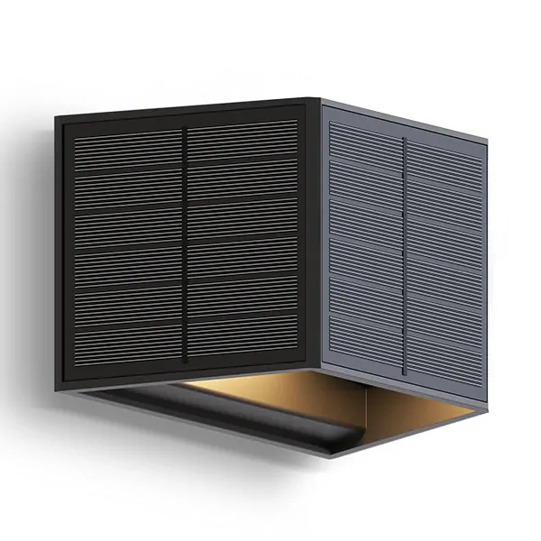 Wandlamp Solar Up and Down Met Sensor Zwart CASERTA – Calex