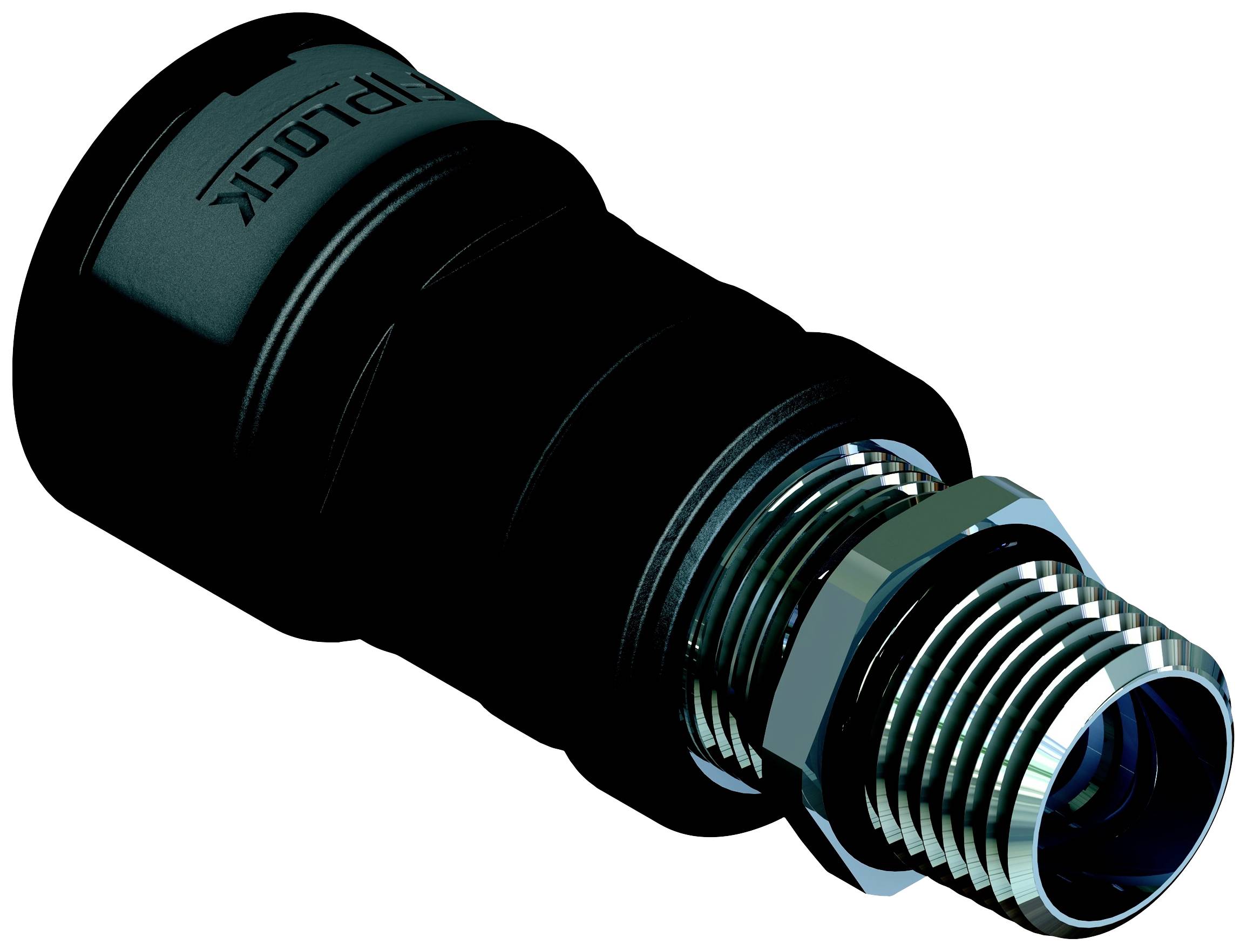 Fränkische Rohrwerke 4890699140 Schroefverbinding 113.8 mm Zwart 4 stuk(s)