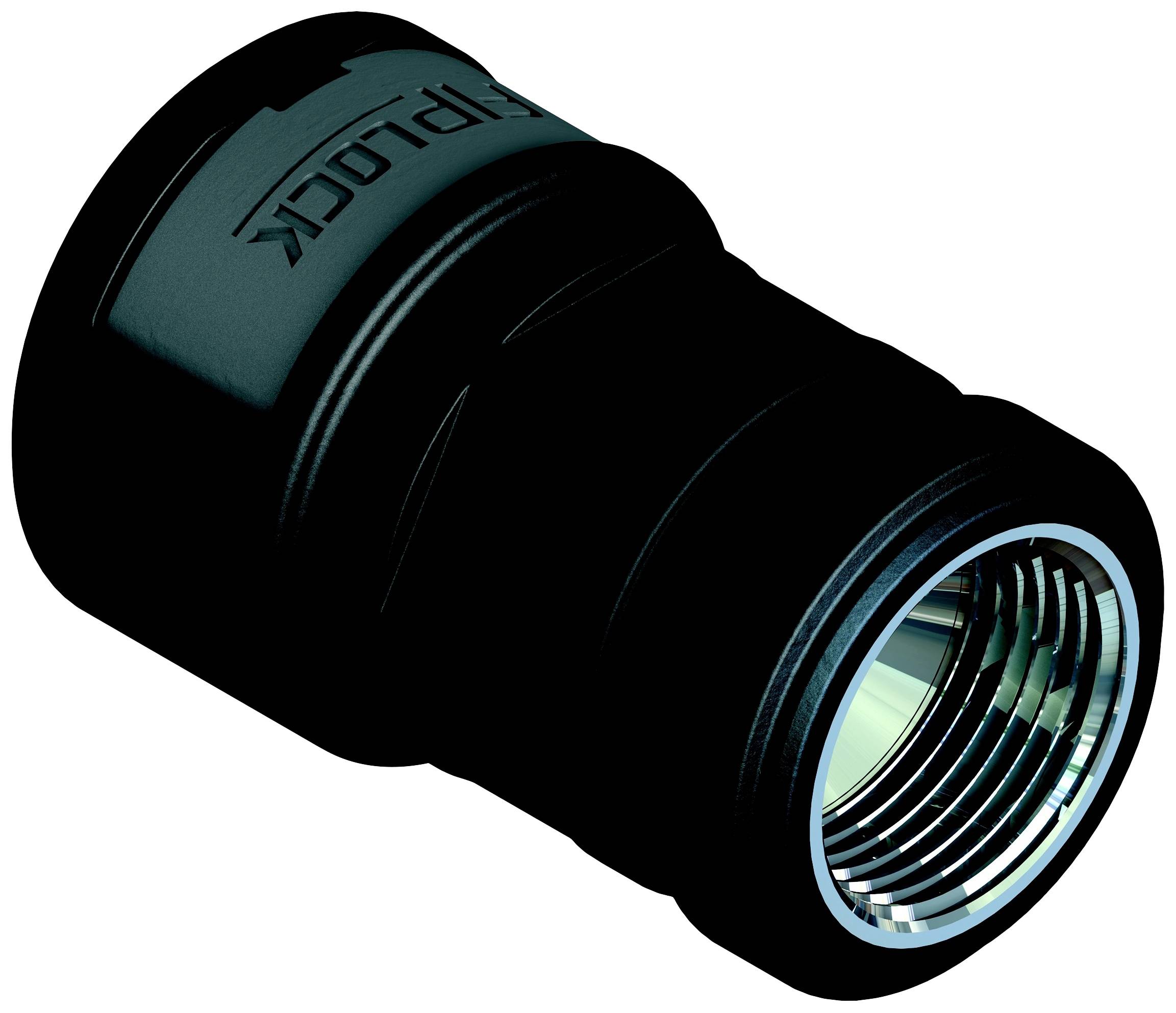 Fränkische Rohrwerke 4891392100 Schroefverbinding 52.9 mm Zwart 6 stuk(s)