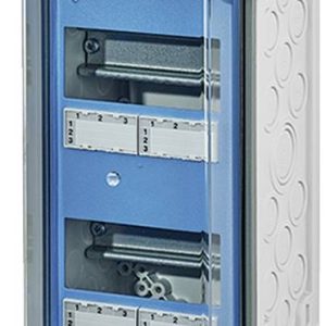Hensel 20001516 Mi 1106 Kleine verdeelkast Opbouw (op muur) Aantal groepen: 6 Aantal rijen: 2 Inhoud: 1 stuk(s)