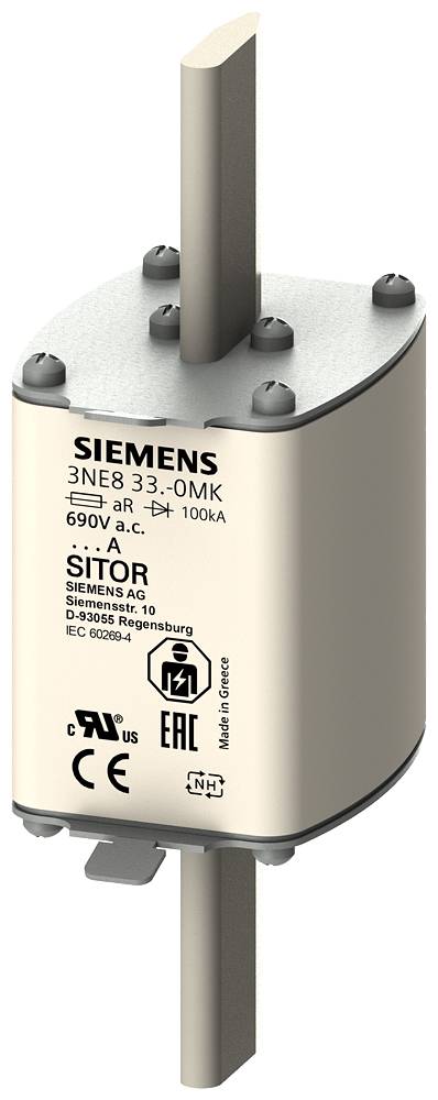 Siemens 3NE83360MK Zekeringsinzetstuk Afmeting zekering : 2 630 A 690 V 3 stuk(s)