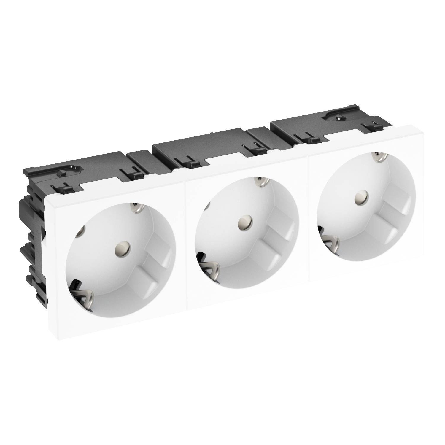 OBO Bettermann 6120503 Apparaatinzet Wandcontactdoos dubbel (b x h x d) 135 x 45 x 40 mm Wit 1 stuk(s)