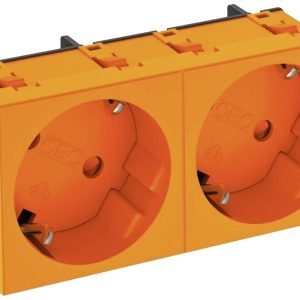 OBO Bettermann 6120105 Apparaatinzet 2-voudig stopcontact (b x h x d) 90 x 45 x 42 mm Oranje 1 stuk(s) OBO Bettermann 6120105 Apparaatinzet 2-voudig stopcontact (b x h x d) 90 x 45 x 42 mm Oranje 1 stuk(s)