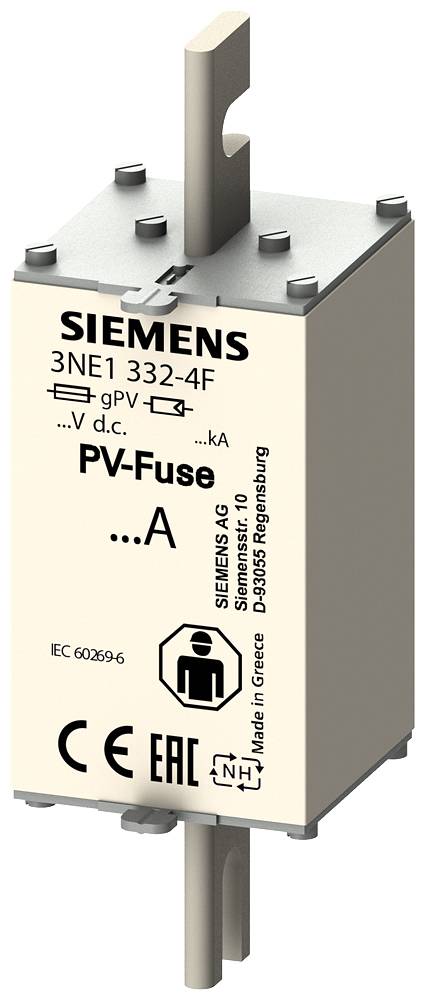 Siemens 3NE13324F Zekeringsinzetstuk Afmeting zekering : 2L 400 A 2 stuk(s)
