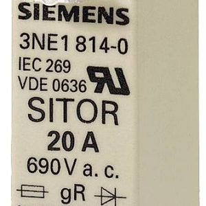Siemens 3NE18020 Zekeringsinzetstuk Afmeting zekering : 0 40 A 690 V 3 stuk(s)
