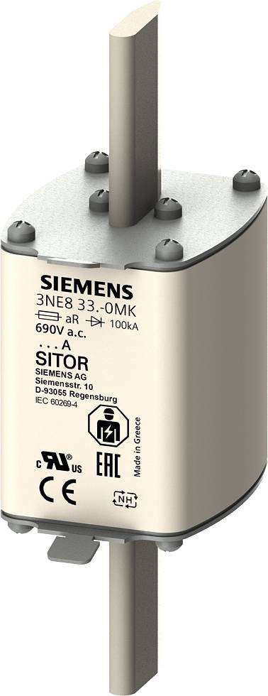 Siemens 3NE83350MK Zekeringsinzetstuk Afmeting zekering : 2 550 A 690 V 3 stuk(s)