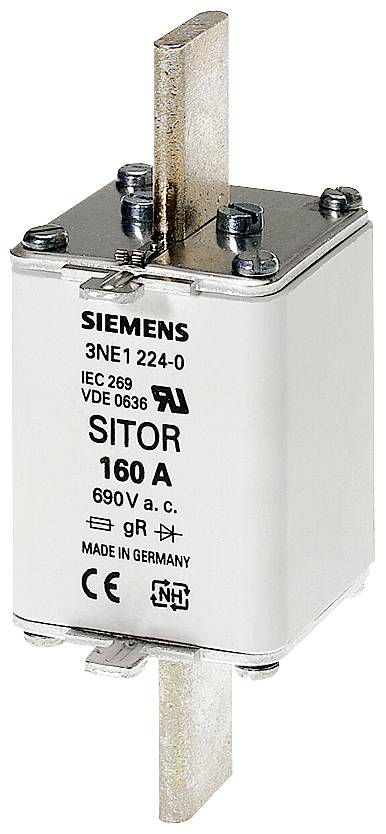 Siemens 3NE12242 Zekeringsinzetstuk Afmeting zekering : 1 160 A 690 V 3 stuk(s)