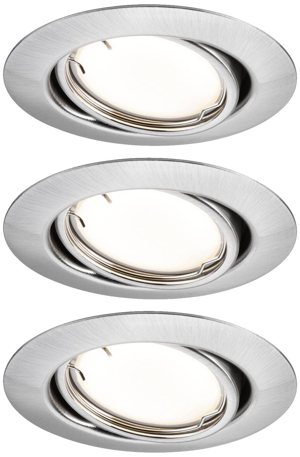 Paulmann 92464 LED-inbouwlamp Set van 3 stuks LED 14.7 W IJzer (geborsteld)
