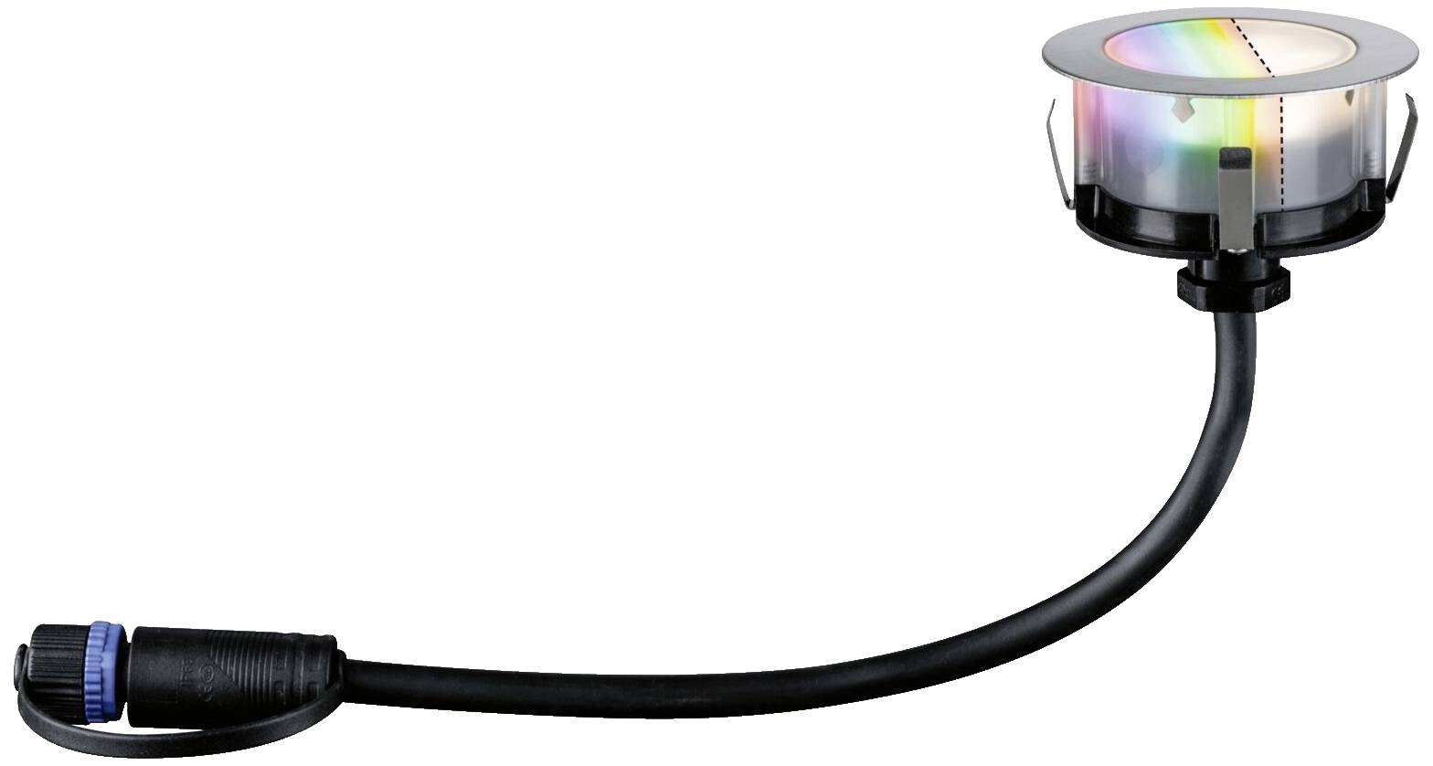 Paulmann Floor 94751 Verlichtingssysteem Plug&Shine LED-buiteninbouwlamp (uitbreiding) LED 2 W RGBW RVS