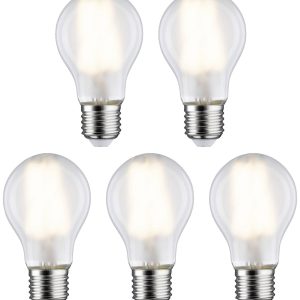 Paulmann 29090 LED-lamp Energielabel E (A – G) E27 Peer 7 W Warmwit (Ø x h) 60 mm x 106 mm 5 stuk(s) Paulmann 29090 LED-lamp Energielabel E (A – G) E27 Peer 7 W Warmwit (Ø x h) 60 mm x 106 mm 5 stuk(s)