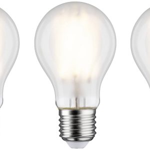 Paulmann 29092 LED-lamp Energielabel E (A – G) E27 Peer 9 W Warmwit (Ø x h) 60 mm x 106 mm 3 stuk(s) Paulmann 29092 LED-lamp Energielabel E (A – G) E27 Peer 9 W Warmwit (Ø x h) 60 mm x 106 mm 3 stuk(s)