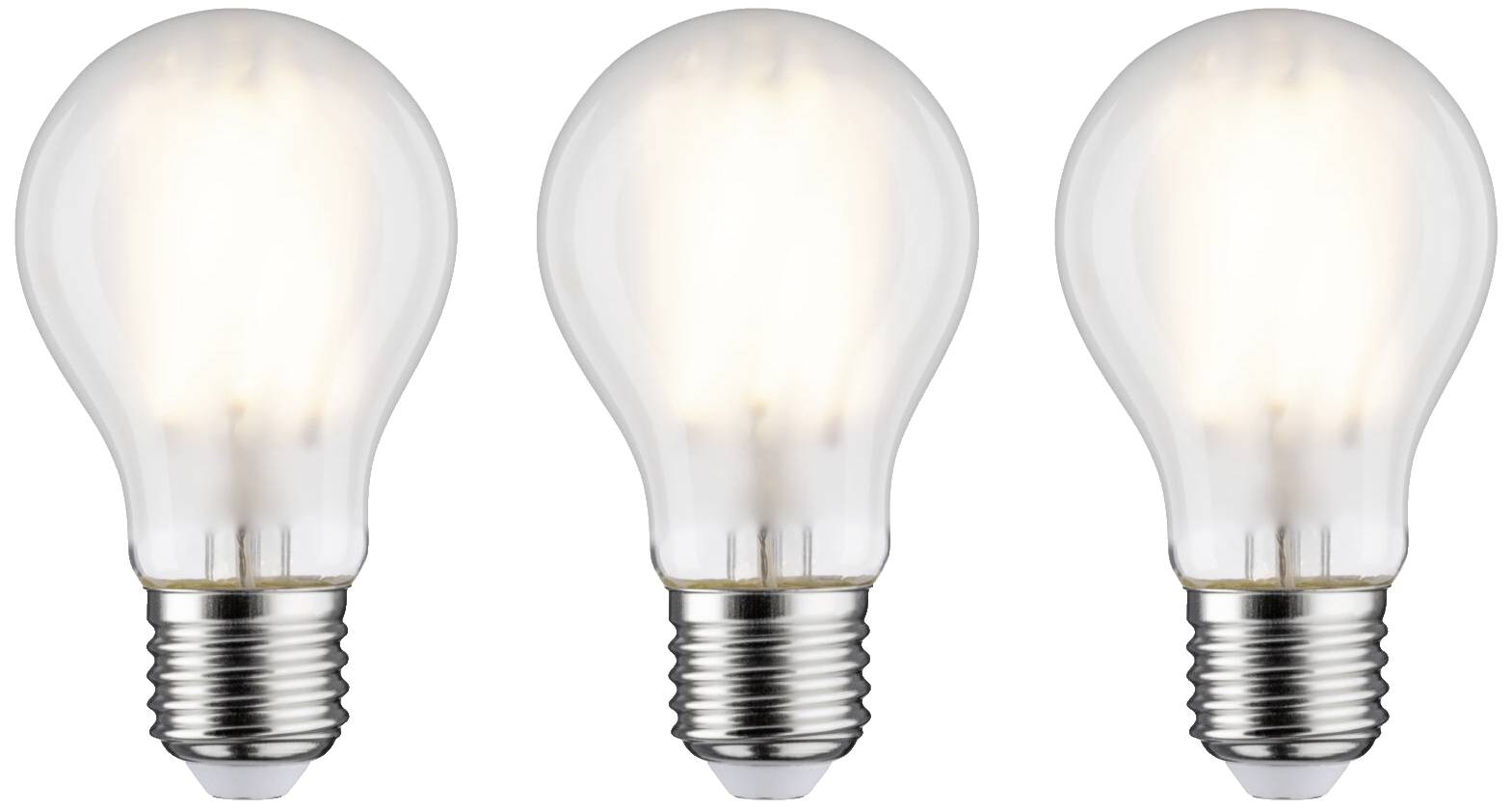 Paulmann 29092 LED-lamp Energielabel E (A - G) E27 Peer 9 W Warmwit (Ø x h) 60 mm x 106 mm 3 stuk(s)