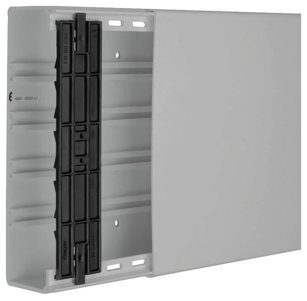 Hager FB6023007030 Kabelgoot (l x b x h) 2000 x 230 x 61 mm Grijs 2 m