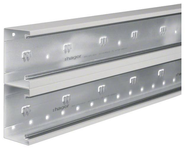 Hager BRS652101D7035 Kabelgoot Onderdeel (l x b) 2000 mm x 210 mm Grijs 2 m