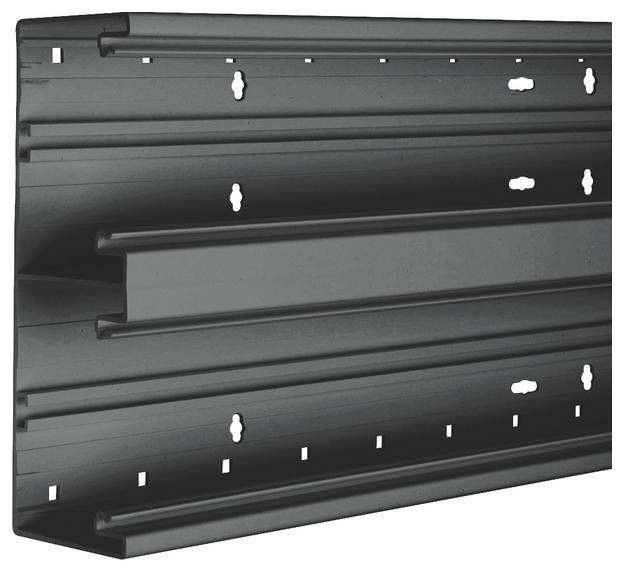 Hager BR652101D9011 Kabelgoot Onderdeel (l x b) 2000 mm x 210 mm Zwart 2 m