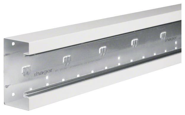 Hager BRS6513019016 Kabelgoot Onderdeel (l x b) 2000 mm x 130 mm Wit 2 m