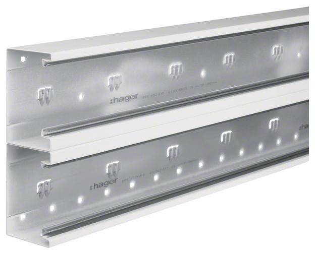 Hager BRS652101D9016 Kabelgoot Onderdeel (l x b) 2000 mm x 210 mm Wit 2 m