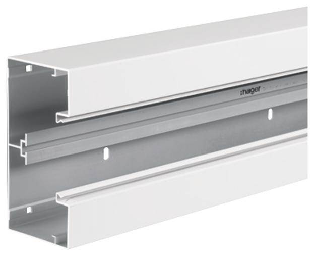 Hager BRA8517019016 Kabelgoot Onderdeel (l x b) 2000 mm x 170 mm Wit 2 m
