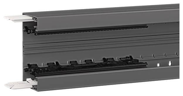 Hager BRN6513019011 Kabelgoot Onderdeel (l x b) 2000 mm x 130 mm Zwart 2 m