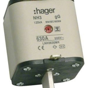 Hager LNH3630MK NH-zekering 630 A 3 stuk(s) Hager LNH3630MK NH-zekering 630 A 3 stuk(s)