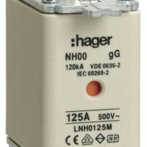 Hager LNH0125M NH-zekering 125 A 3 stuk(s) Hager LNH0125M NH-zekering 125 A 3 stuk(s)