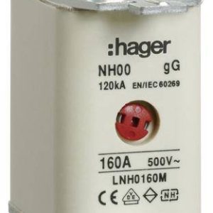 Hager LNH0160M NH-zekering 160 A 3 stuk(s) Hager LNH0160M NH-zekering 160 A 3 stuk(s)
