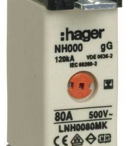Hager LNH0080MK NH-zekering 80 A 3 stuk(s) Hager LNH0080MK NH-zekering 80 A 3 stuk(s)