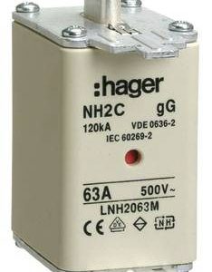 Hager LNH2063M NH-zekering 63 A 3 stuk(s) Hager LNH2063M NH-zekering 63 A 3 stuk(s)