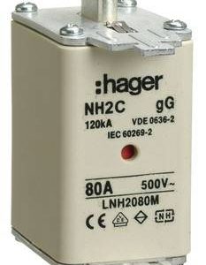 Hager LNH2080M NH-zekering 80 A 3 stuk(s) Hager LNH2080M NH-zekering 80 A 3 stuk(s)