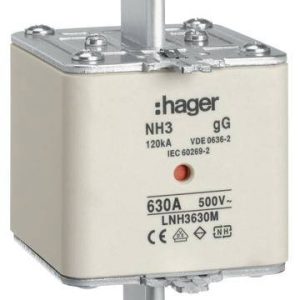 Hager LNH3630M NH-zekering 630 A 3 stuk(s) Hager LNH3630M NH-zekering 630 A 3 stuk(s)
