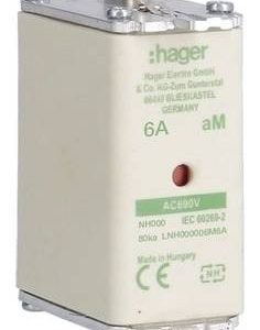 Hager LNH000006M6A NH-zekering 6 A 3 stuk(s) Hager LNH000006M6A NH-zekering 6 A 3 stuk(s)