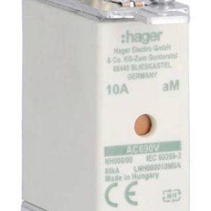 Hager LNH000010M6A NH-zekering 10 A 3 stuk(s) Hager LNH000010M6A NH-zekering 10 A 3 stuk(s)