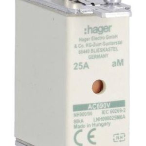 Hager LNH000025M6A NH-zekering 25 A 3 stuk(s) Hager LNH000025M6A NH-zekering 25 A 3 stuk(s)