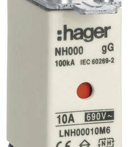 Hager LNH00010M6 NH-zekering 10 A 3 stuk(s) Hager LNH00010M6 NH-zekering 10 A 3 stuk(s)