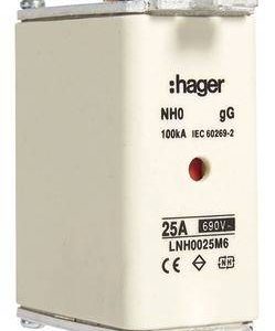 Hager LNH0025M6 NH-zekering 25 A 3 stuk(s) Hager LNH0025M6 NH-zekering 25 A 3 stuk(s)