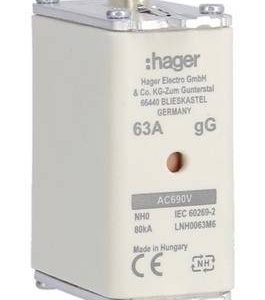 Hager LNH0063M6 NH-zekering 63 A 3 stuk(s) Hager LNH0063M6 NH-zekering 63 A 3 stuk(s)