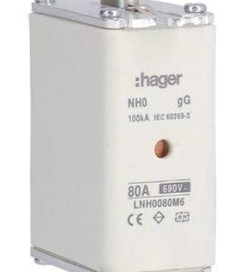 Hager LNH0080M6 NH-zekering 80 A 3 stuk(s) Hager LNH0080M6 NH-zekering 80 A 3 stuk(s)