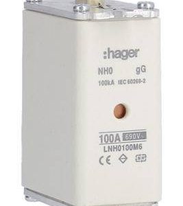 Hager LNH0100M6 NH-zekering 100 A 3 stuk(s) Hager LNH0100M6 NH-zekering 100 A 3 stuk(s)