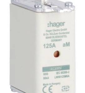 Hager LNH0125M6A NH-zekering 125 A 3 stuk(s) Hager LNH0125M6A NH-zekering 125 A 3 stuk(s)