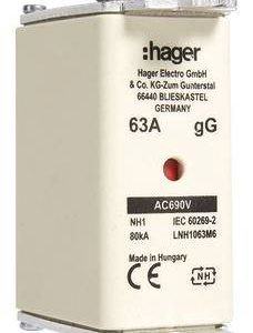 Hager LNH1063M6 NH-zekering 63 A 3 stuk(s)
