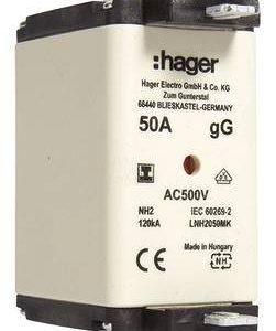 Hager LNH2050MK NH-zekering 50 A 3 stuk(s) Hager LNH2050MK NH-zekering 50 A 3 stuk(s)