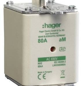 Hager LNH2080M6A NH-zekering 80 A 3 stuk(s) Hager LNH2080M6A NH-zekering 80 A 3 stuk(s)