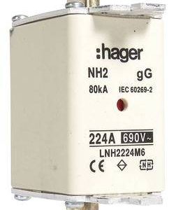 Hager LNH2224M6 NH-zekering 224 A 3 stuk(s) Hager LNH2224M6 NH-zekering 224 A 3 stuk(s)