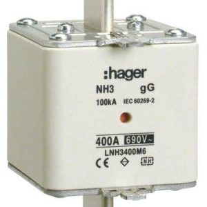 Hager LNH3400M6 NH-zekering 400 A 3 stuk(s) Hager LNH3400M6 NH-zekering 400 A 3 stuk(s)