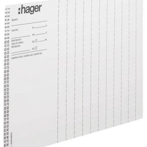 Hager ZZ90B Hager ZZ90B markeringsvellen universeel installatielnummer DIN A4 10 stuks Schrijfvellen Wit 1 stuk(s) Hager ZZ90B Hager ZZ90B markeringsvellen universeel installatielnummer DIN A4 10 stuks Schrijfvellen Wit 1 stuk(s)
