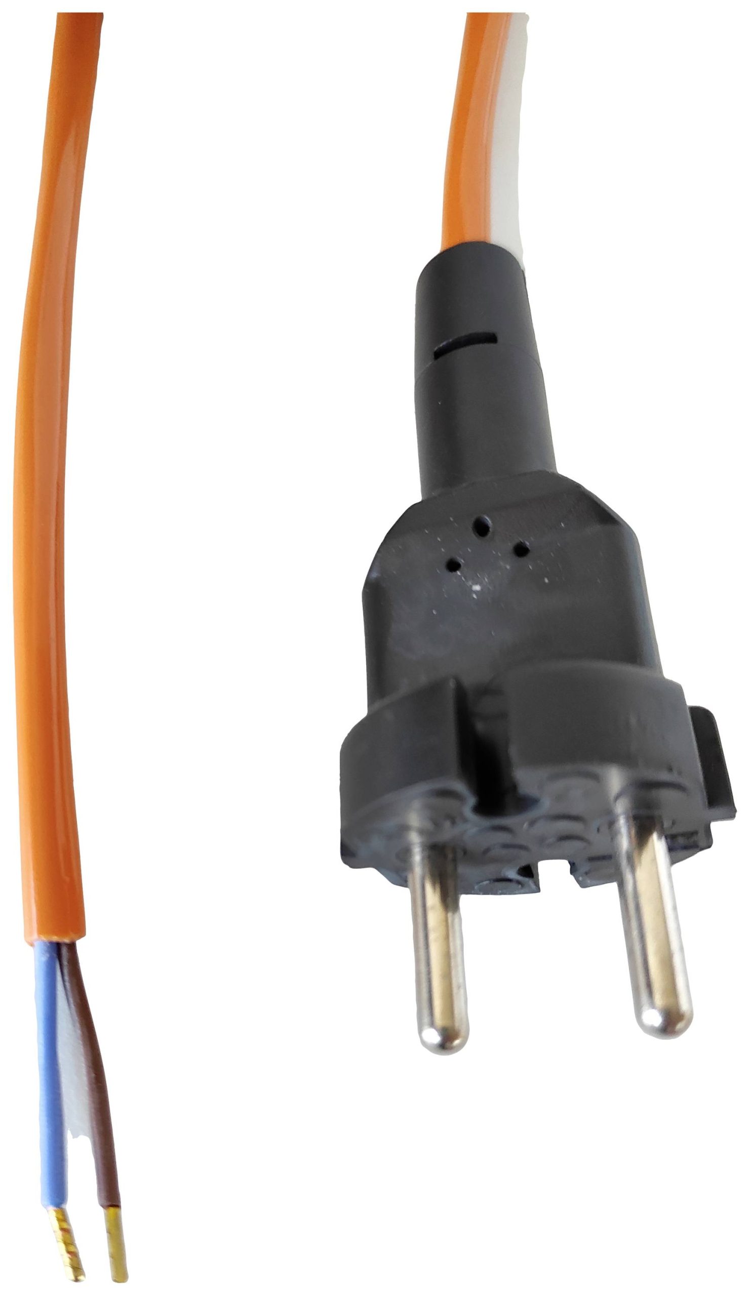 HELU 84665-1 Stroom Netkabel Oranje 5 m