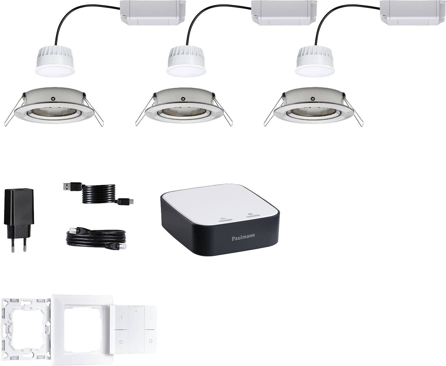 5180 smik Gateway + EBL Nova TunW Paulmann Home Pakket Smart Home System 18 W Warmwit