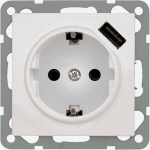 PEHA by Honeywell 244061 Wandcontactdoos met USB Inzetstuk Wit 1 stuk(s) PEHA by Honeywell 244061 Wandcontactdoos met USB Inzetstuk Wit 1 stuk(s)