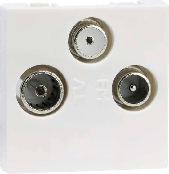 PEHA by Honeywell 524911 TV-contactdoos Inzetstuk Wit 1 stuk(s)